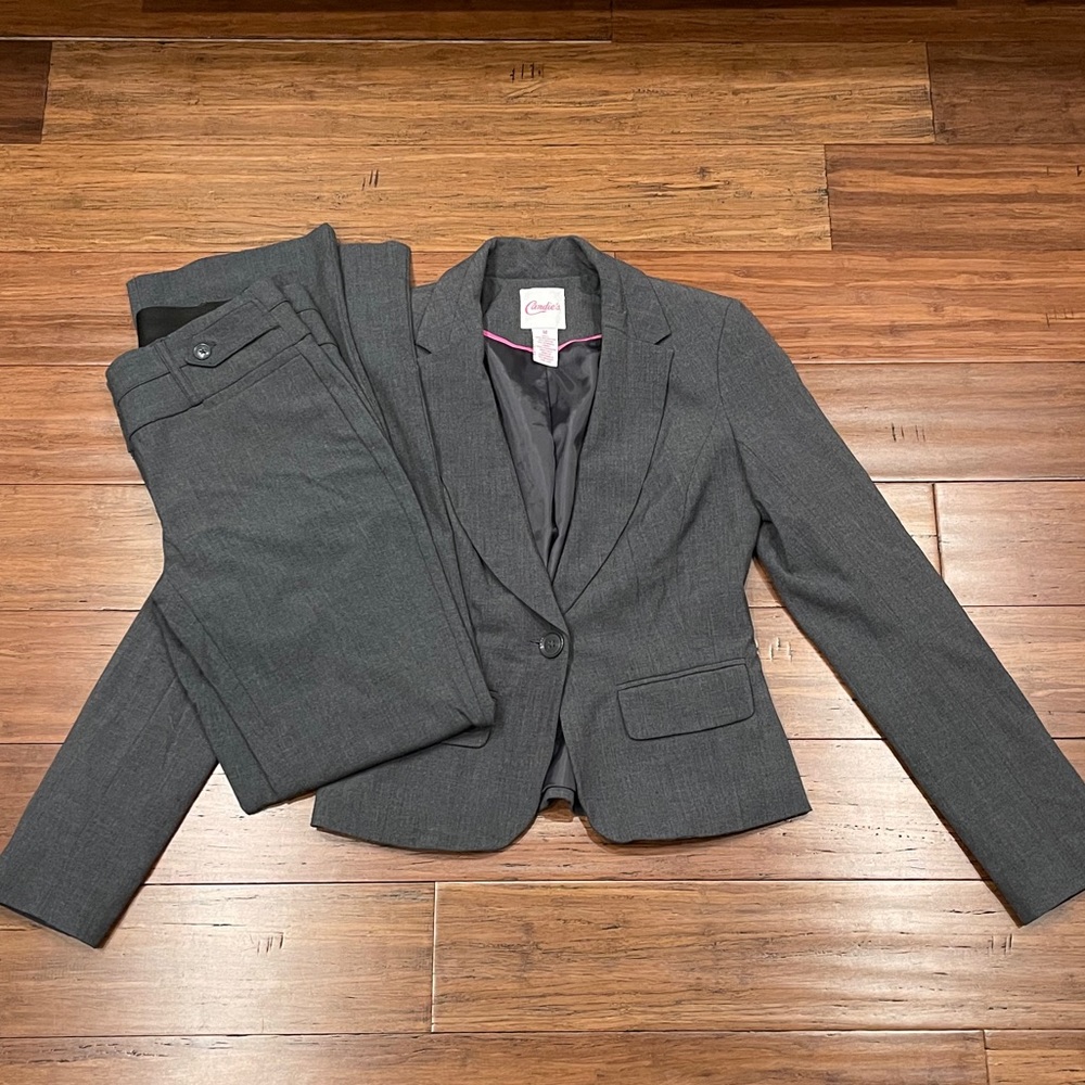 Candie’s Grey Pantsuit